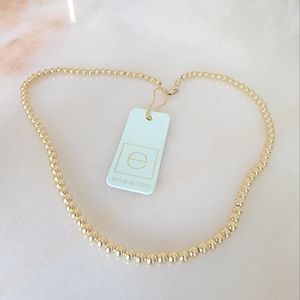 15" choker 4mm beads- e newton.